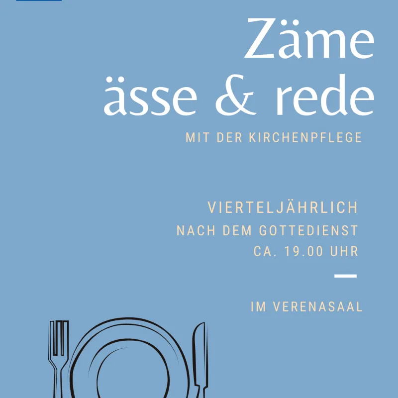 Zäme ässe rede (Foto: Redaktion Pfarrei Stäfa) Zäme ässe rede (Foto: Redaktion Pfarrei Stäfa)