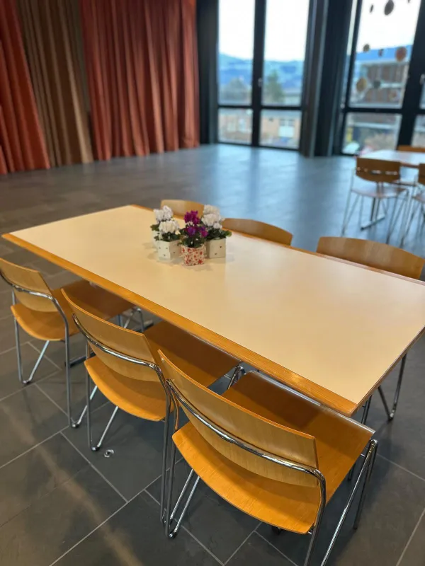 Tisch mit Stühlen (Foto: Madeleine Heine) Tisch mit Stühlen (Foto: Madeleine Heine)